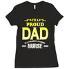 proud dad nurse Ladies Fitted T-Shirt