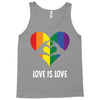 Love Is Love LGBT Rainbow Heart Tank Top