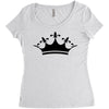 Queens Are Born In February Back Women's Triblend Scoop T-shirt