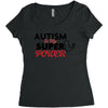 Autism Is My Super Power Women's Triblend Scoop T-shirt