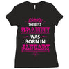 The Best Grammy Was Born In January Ladies Fitted T-Shirt