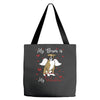 my boxer is my valentine1 Tote Bags