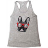 frenchie hipster Racerback Tank