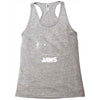 jaws chalk board movie licensed cotton blend adult Racerback Tank