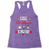 first grade christmas crew Racerback Tank