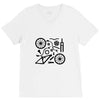 bike parts full suspension airfix model parts mens printed cotton V-Neck Tee