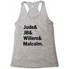 Jude JB Willem Malcolm Racerback Tank