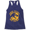 check yo'self before you rex yo'self Racerback Tank