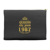 queens are born in 1987 Accessory Pouches