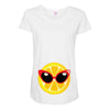 Lemon with Disco Glasses Maternity Scoop Neck T-shirt