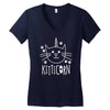 kitticorn Women's V-Neck T-Shirt
