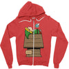 wake up Zipper Hoodie