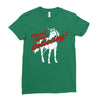 don't stop believing unicorn Ladies Fitted T-Shirt