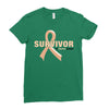 Survivor Of Uterine Cancer Ladies Fitted T-Shirt