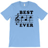 Best Dad Ever Funny Music Note T-Shirt