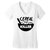 cereal killer Women's V-Neck T-Shirt