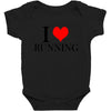 i love running Baby Bodysuit