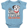 This Girl Loves Her Dalmatian Baby Onesie