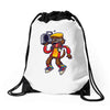 rockin out with gary wolfman Drawstring Bags