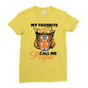 My Favorite People Call Me Papa Ladies Fitted T-Shirt