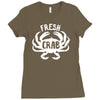 fresh crab Ladies Fitted T-Shirt