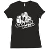 couch potato Ladies Fitted T-Shirt