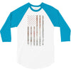 Vintage Usa Flag 3/4 Sleeve Shirt