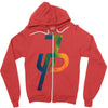 jake paul calorful Zipper Hoodie