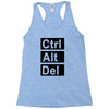 control alt delete Racerback Tank