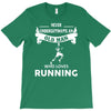 who loves running T-Shirt