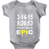 pi day 2015 pie math Baby Onesie