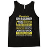Legends Are Born In December, Born In December Tank Top