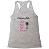 wine shopping Racerback Tank