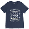 vintage made in 1963 perfectly aged a living legend V-Neck Tee