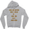 she believed Zipper Hoodie