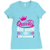 Queens Are Born in September Ladies Fitted T-Shirt