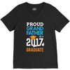 Class of 2017 Proud Grand Father Graduation V-Neck Tee