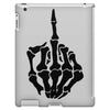 middle finger skeleton bone skull grafitti art iPad 3 and 4 Case