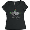 super death star Women's Triblend Scoop T-shirt