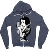 snow white Zipper Hoodie