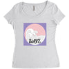 Wave Women's Triblend Scoop T-shirt