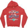 being a grandma Zipper Hoodie