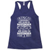 Real Kings Are Born On November 1 Racerback Tank