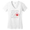 i still mis my ex but my aim is improving Women's V-Neck T-Shirt