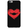 lip print heart iPhone 6/6s Case