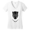 black panther minimalist Women's V-Neck T-Shirt