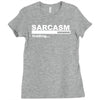 sarcasm  funny comic technology laugh Ladies Fitted T-Shirt