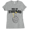 rule of thumb Ladies Fitted T-Shirt