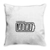 powered by adhd Throw Pillow