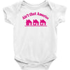 tribut t shirt john mellencamp   kleine rosa h&auml;user Baby Onesie
